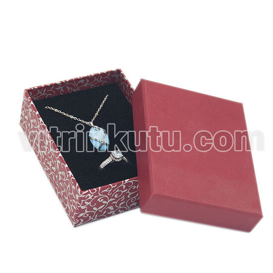Sarmaşık Gümüş Desenli 3'lü Set Kutusu 7,5x9,5