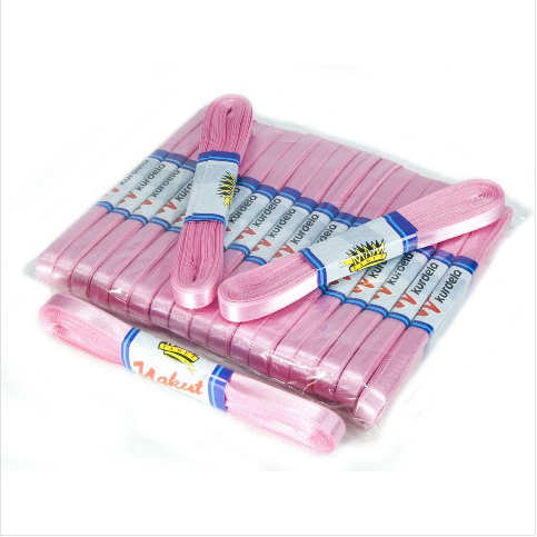 VitrinKutu - Saten Kurdele Hediyelik 20 Bağ Pembe 200 Metre