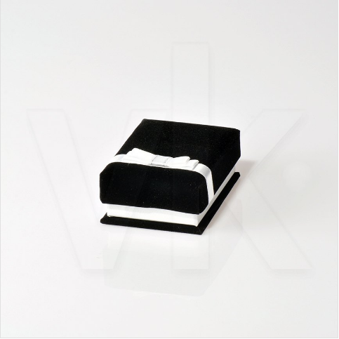 VitrinKutu - Set Takı Kutusu Mini Kurdele Kuşaklı Kadife