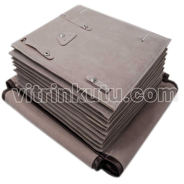 Set Taşıma Rulo Çanta Kahve İçi Krem 10