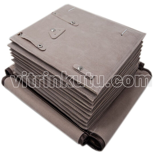 Set Taşıma Rulo Çanta Kahve İçi Krem 10'lu
