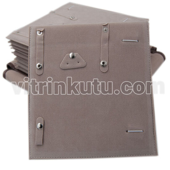 Set Taşıma Rulo Çanta Kahve İçi Krem 10'lu