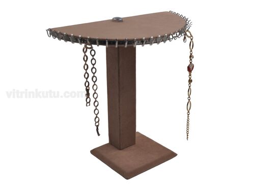 Süet Ayaklı Yarım Daire Kolye Standı