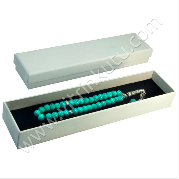 VitrinKutu - Tesbih Kutusu 3,5x15 cm Karton 12'li Paket
