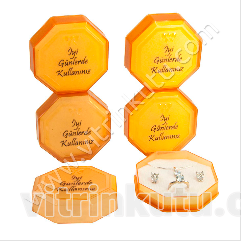 Üçlü Set Kutusu Kırmızı Plastik 12'li Paket