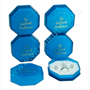 Üçlü Set Kutusu Kırmızı Plastik 12'li Paket - Thumbnail