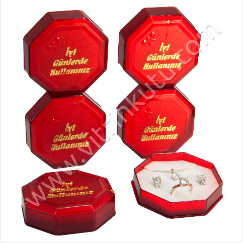Üçlü Set Kutusu Kırmızı Plastik 12'li Paket