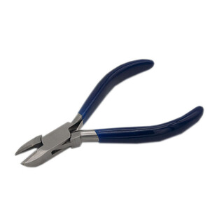 VitrinKutu - Yan Keski Elmas Uçlu Mavi Saplı 130 mm