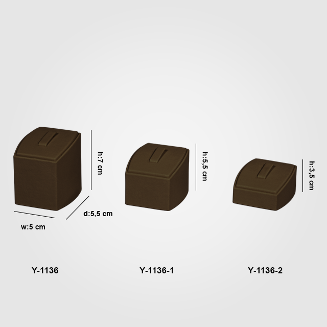 VitrinKutu - Yüzük Standı Tırnaklı 3 Boy Y-1136