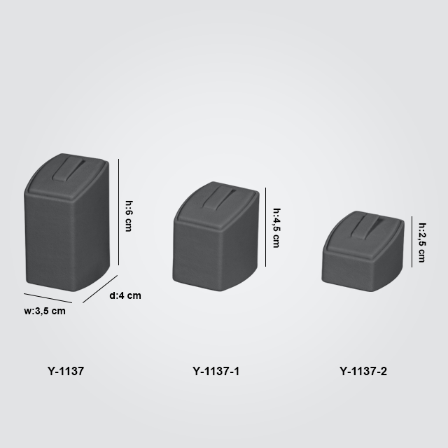 VitrinKutu - Yüzük Standı Tırnaklı 3 Boy Y-1137