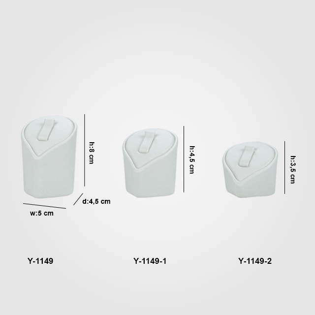 VitrinKutu - Yüzük Standı Tırnaklı 3 Boy Y-1149
